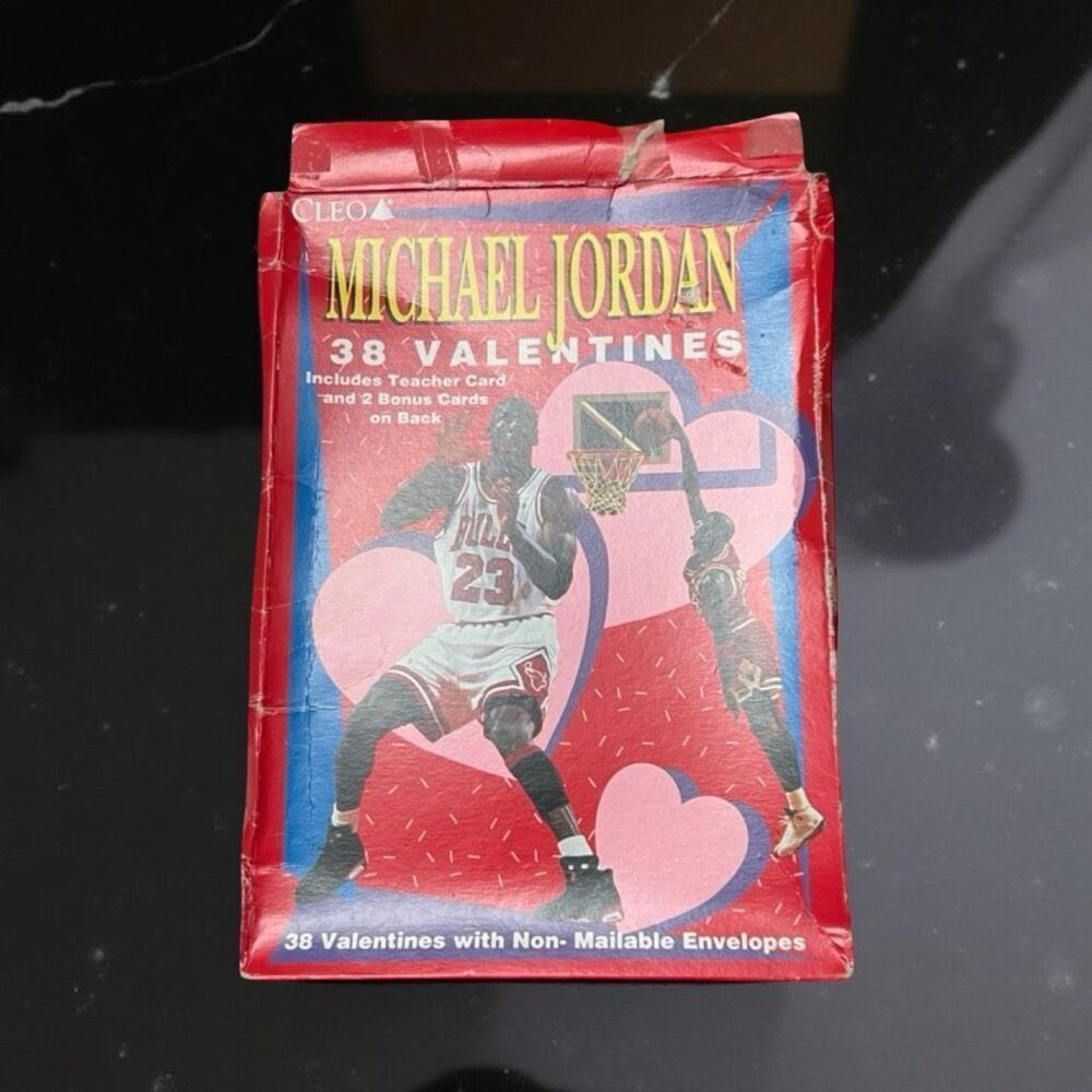 Vintage Michael Jordan Original 1991 Cleo Valentines Day Cards in Box